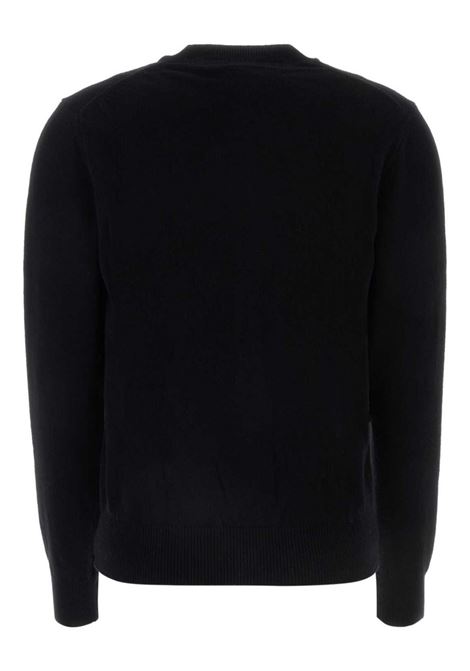round-neck cardigan red emmblem unisex black COMME DES GARÇONS PLAY | AX-N007-0511